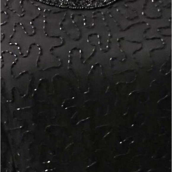 Laurence Kazar New York Vintage Maxi Evening Dress Size Large Pit 2 Pit 18 56” L - Picture 7 of 8